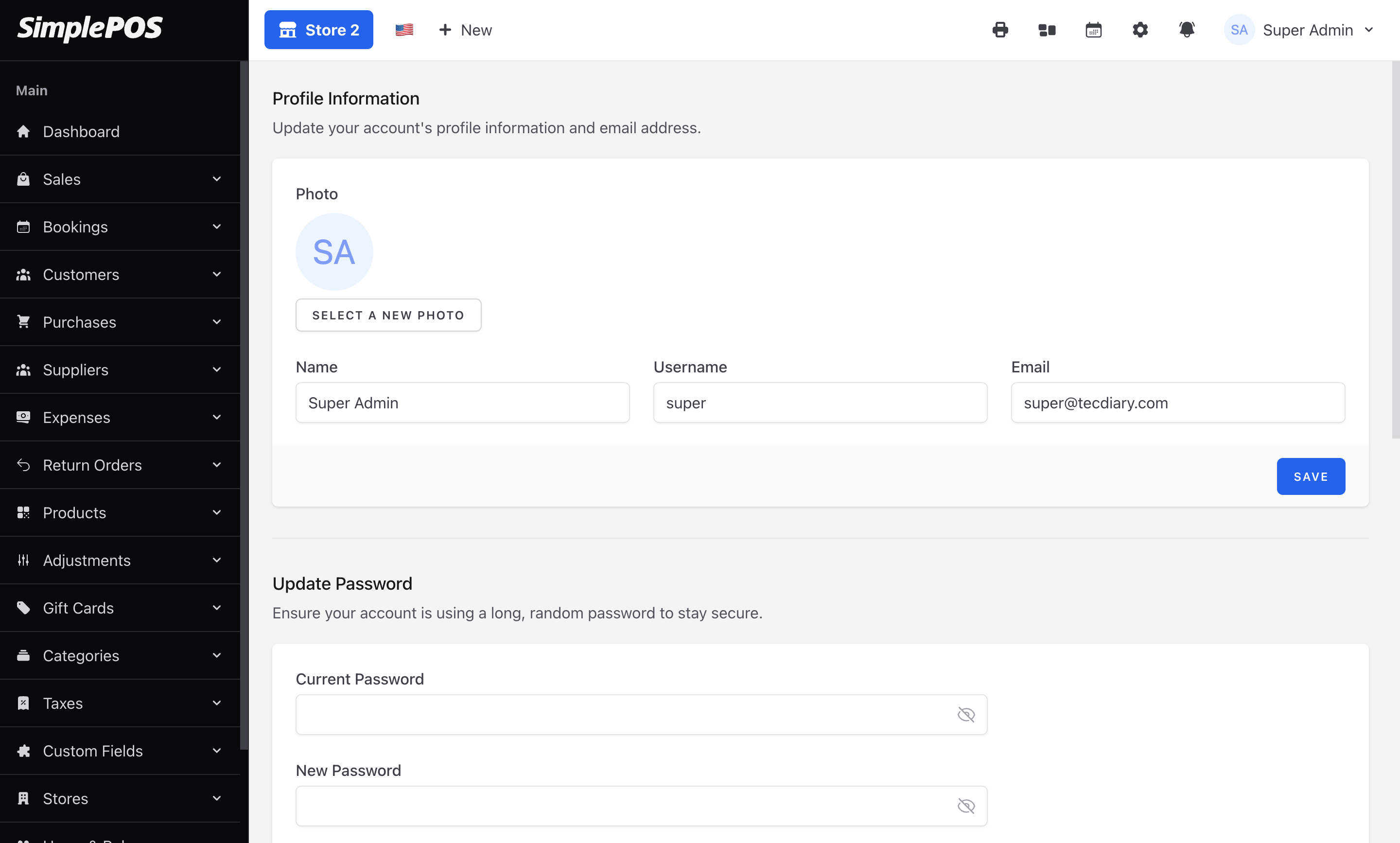 POS - Point of Sale System